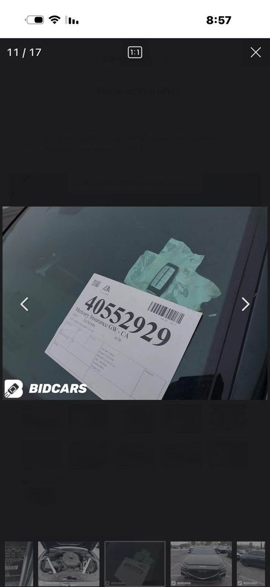 🚘 Genesis G70 2023 | 2.0T

🔹 الموديل: 2023
🔹 الماشي: 66,000 كم
🔹 الملكية: باسمي مباشرة
🔹 الرقم: بغداد
🔹 المكان: بغداد – حي الحسين
🔹 المواصفات: فول مواصفات 🔥
🔹 الحادث: صور الفحص والحادث مرفقة + تقرير سونار موجود

✅ السيارة نظيفة ومستخدمة شخصياً
✅ الفحص والسونار متوفرين للجادين
❌ الميزة الوحيدة غير موجودة: التشغيل بالريموت

للتواصل *********** وتساب فقط

بيه مجال بسيط بغداد, العراق

نص مكتوب في الصور:
- 8:57 12 / 17 BIDCARS
- 11 / 17 8:57 BIDCARS