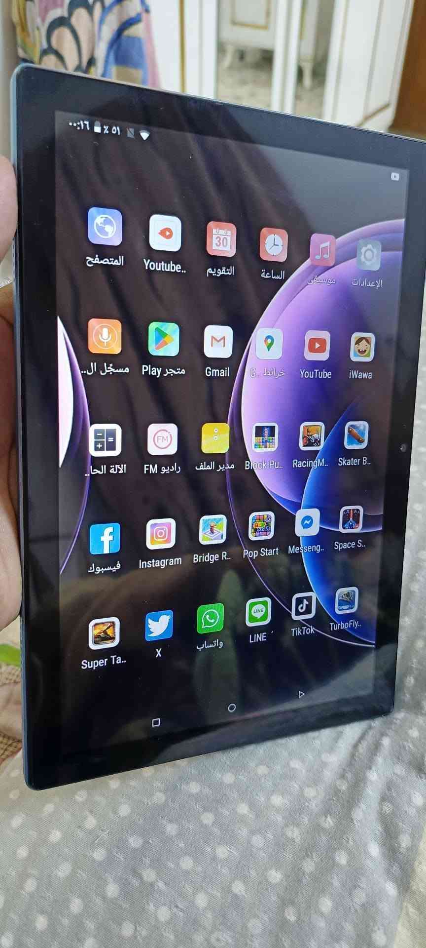 السلام عليكم ايباد للبيع تابلت
جديد الجهاز كارتون وكامل ملحقات 

برامج تصفح دراسه العاب يحمل جميع التطبيقات

الذاكره 1 واحد تيرا  الرام 16
حجم الشاشه 10 انج يدعم السيم كارت
جهاز فول مواصفات
التواصل واتساب ***********
توجد خدمة توصيل المخافظات
