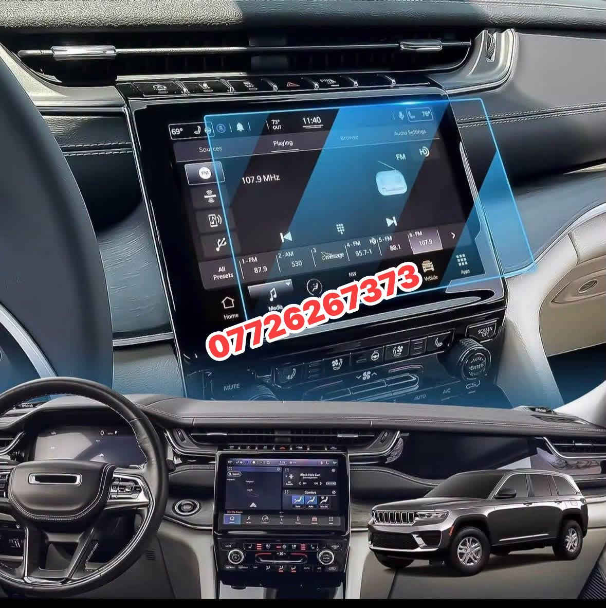 متوفر زجاجة حماية شاشة سيارتك 
- دوج دورنكو 2021/2026 شاشة كبيرة وصغيرة 
- دوج دورنكو 2018/2020 
- دوج جارجر 
- c300
- جيب الشكل القديم 
- جيب الشكل الجديد 
يوجد توصيل لجميع المحافظات 
***********

نص مكتوب في الصور:
- قطع دوج دورنکو
- 0726267373
- قطع دوج دورنگو ***********
- لاصق حماية زجاجي لشاشة الدودج دورينغو ***********
- ملصق حماية شاشة دورنكو كشيرة ***********
- قطع دوج دورنكو ***********