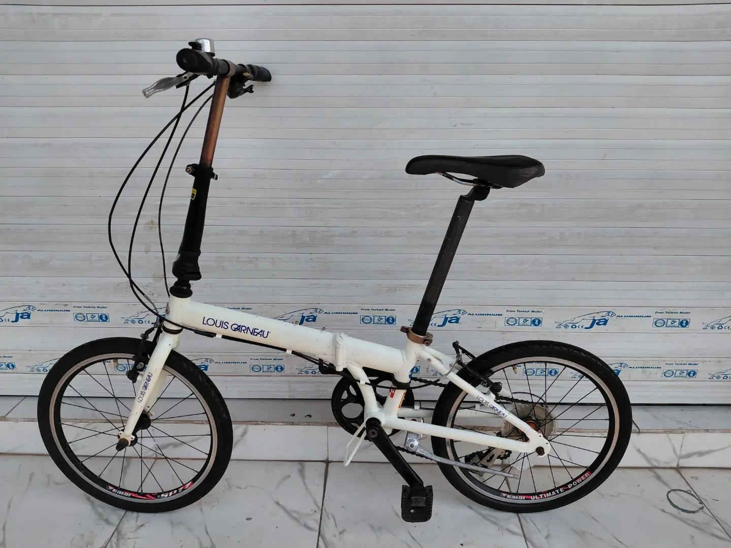 LOUIS GARNEAU FOLDING BIKE حجم 20 المنيوم بالكامل    ✈يوجد توصيل لجميع المحافضات ✈ كركوك مدخل سايدين حي الاسرى والمفقودين  معرض ابو شيفان ( *********** )
