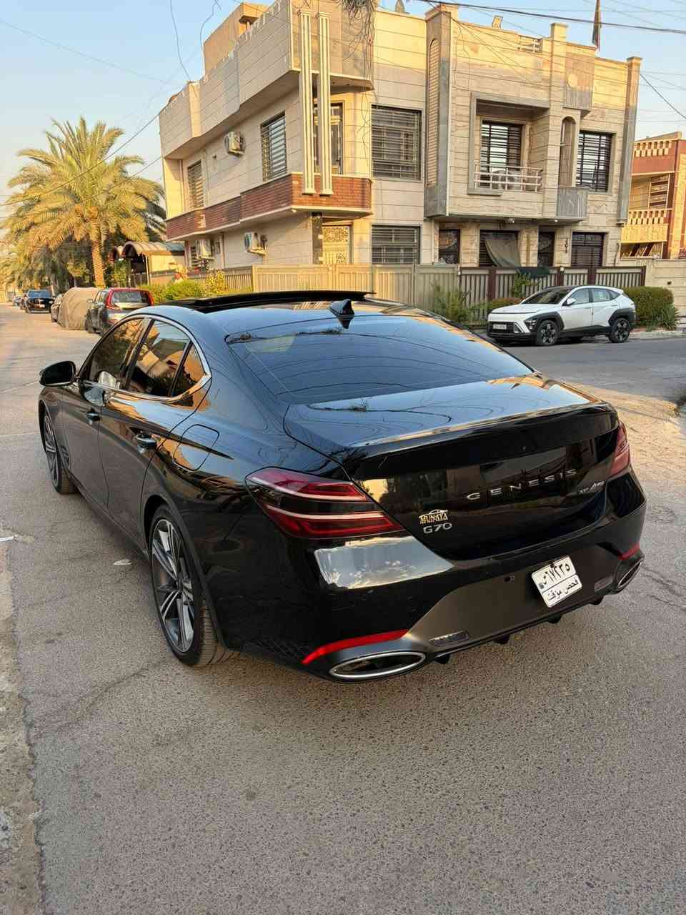 السلام عليكم 

🚘 جينيسس G70 | موديل 2024

• GENESIS G70 3.3T AWD SPORT ADVANCED
• V6 3.3 Twin Turbo 🚀
• AWD
• رقم السيارة: مؤقت دخول شهداء – وكالة عامة
• المسافة: 25 ألف ميل فقط
• فئة Prestige – أعلى مواصفات
• داخل جلد مطرز أحمر
•  كامرات
• بصمات صندوك وبيبان
• فجوج Brembo أحمر
• رادار أمامي وخلفي وجانبي + خروج عن المسار
• حساسات أمامي وخلفي
• Active Exhaust
• كشنات تدفئة وتبريد + ستيرن Heater
• كشنات وستيرن كهرباء مع خاصية الخزن
• منفذ شحن + شاحن Wireless
• Apple CarPlay + Android Auto
• لايت أوتو + ماسحات أوتو
• مرايا جانبية شفط + إشارة + هيتر + رادار + قلاب
• صندوك كهربائي
• فتحة سقف بانوراما
• سستم صوت Lexicon
• تشغيل عن بعد
• شفتات ستيرن
• كيجات إلكترونية
• جام أوتو دبل 4 أبواب
• ضرر السيارة موضح بالصور
• الإيرباك بدون

📍 بغداد – حي القاهرة
💰 السعر: 220$ وبيه مجال بسيط
📞 للاستفسار: ***********
