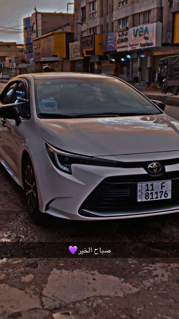 🚘 للبيع تويوتا كورولا 2025 – شكل أمريكي 🇺🇸
🤍 اللون: أبيض
🖤 الداخلية: أسود
✨ المواصفات: فول مواصفات
🔹 موديل 2025 🔹 شكل أمريكي 🔹 لون أبيض لؤلؤي 🔹 داخلية سوداء 🔹 شاشة 🔹 كاميرا خلفية 🔹 حساسات 🔹 مثبت سرعة 🔹 تحكم بالمقود 🔹 بلوتوث 🔹 Apple CarPlay 🔹 تشغيل ذكي 🔹 دخول ذكي 🔹 مكيف 🔹 جنوط 🔹 أنظمة أمان كاملة 🔹 السيارة نظيفة جداً
📌 السيارة جاهزة للفحص في أي مكان
💰 السعر: ١٥٨
📍 الموقع: الفلوجه 
📞 ***********
ارقام بغداد تحويل مباشر

نص مكتوب في الصور:
- صباح الخير 💜