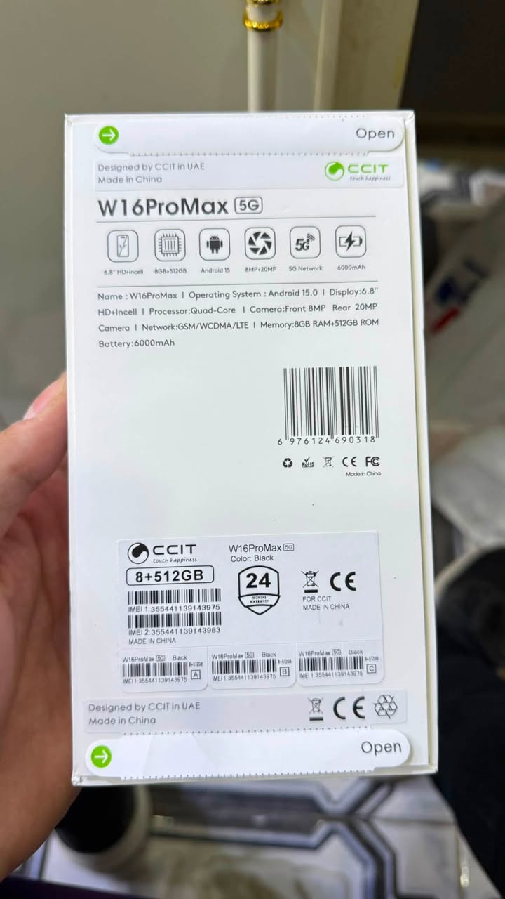 متوفر w16 pro max 5G
متوفر w16 pro max 5G

جهاز نظيف شحنة وحدة مامشحون ١٥٠ الف وبي مجال 
***********
