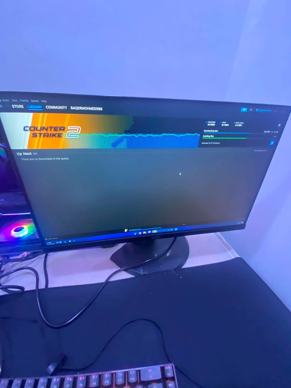 سلام عليكم pc كيمنك للبيع المواصفات كارت الشاشه RTX2060 المعالج R5 2600 six m.256 HHD1T الرامات 16dd4 وياها شاشه 165hz وكيبورد حجم 60 ولسماعه تريدها لو لا بكيفك سعرها 800 قفل رقمي *********** واتساب مكاني حريه
