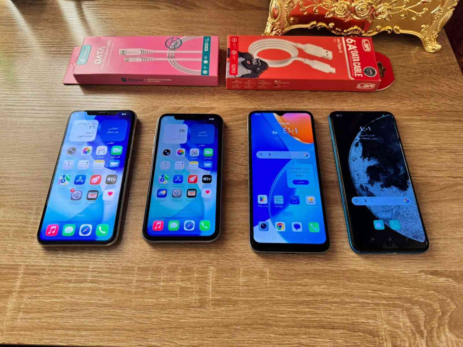 السلام عليكم 💙
اجهزه عدد 4
كل جهاز مصور فيديو كامل تفاصيل.
ورحمه لهلك ما عجبك المنشور او السعر اعبر المنشور ومنين ما تحب تشتري اشتري وما اجاوب على التعليقات فقط خاص او واتساب رجاءاً رجاءاً 🌷
مراوس ماكوو ❌❌

1️⃣ ايفون 11 برو ماكس 
لون ابيض 
ذاكرة 256
بطاريه 100%
شاشه بلاديه 
الشريحة + الصوت + الكامرات + الواي فاي = كله شغال
بس الكامره الاماميه بيه مشكله 
الملحقات = كيبل شحن جديد 🔌
السعر 255 الف مع التوصيل ✅

2️⃣ ايفون 11 عادي 
لون بنفسجي 
الذاكرة 128
مبدل بطاريه 80%
مبدل شاشه كلش حلوه 
الشريحة + الصوت + الكامرات + الواي فاي = كله شغال
الملحقات = كيبل شحن 🔌
السعر 185 الف مع التوصيل ✅

3️⃣ هونر X6
لون ازرق 
ذاكرة 128
الشريحة + الصوت + الكامرات + الواي فاي = كله شغال
الملحقات = كيبل شحن 🔌
السعر 85 الف مع التوصيل  ✅

4️⃣ الاوبو A16k
لون ازرق 
ذاكرة 64
دبل سيمكارت
الشريحة + الصوت + الكامرات + الصوت = كله شغال
جهاز اشويه بي ضربات بالشاصي بسيطة
بي كسور بل شاشه مثل شخوط 
الملحقات = كيبل شحن  🔌
السعر 65 الف مع التوصيل ✅

ملاحظة * جميع الاجهزه المعروضة شرط الفحص امام المندوب 💟

رقمي *********** واتساب
 📍 عنواني محافظة واسط
توصيل موجود لجميع المحافظات مجاني ✅
