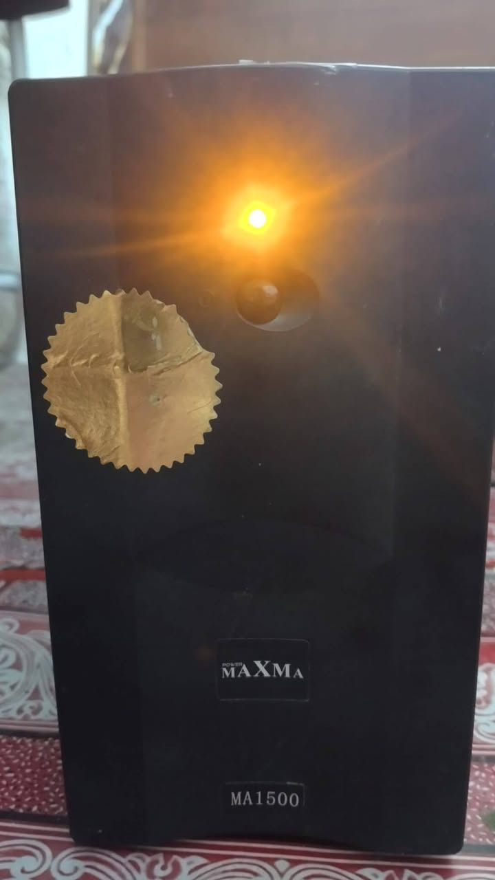 🚨 UPS Maxma 1500VA - الشركة الأصلية 🚨
حالة الجهاز: يشتغل دقيقة إلى دقيقتين على الحاسبة.

​يحتاج تبديل بطارية فقط.

​السعر: 45 ألف (قفل)

​موجود توصيل

رقصي ***********
