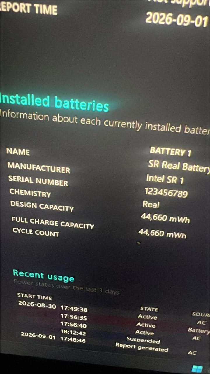السلام عليكم
رام ١٦ 
معالج كور i5-8210y
Ssd 512 
حجم الشاشة 15.6 inch 
الكارت 8 graphic 
لابتوب جديد بلكامل مجرد شغلته طكيتله صور
وفحصت حالة البطارية للشراي
صورته ومعلوماته موجوده بلصورة الاولى 
إذا حضرتك شراي سريع اتصل على الواتس 
***********
اطيك بي ضمان شهر 

السعر ٣٥٠ ألف توصيل ماكو إذا تحب اني اجيك او انت تجي مكاني كرادة داخل
