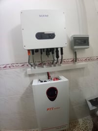 منظومة شمسية • انفيرتر ٦ كيلوواط • بطاريات ليثيوم ١٠ كيلوواط