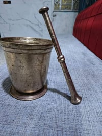 هاون نحاسي • ميزان كفات نحاس • أوزان ٥٠غم-٥ك