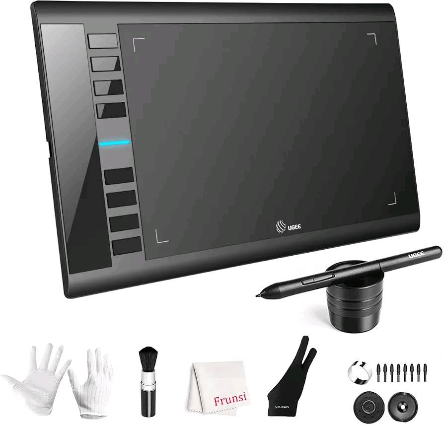 تابلت رسم • UGEE M708 • قلم لاسلكي