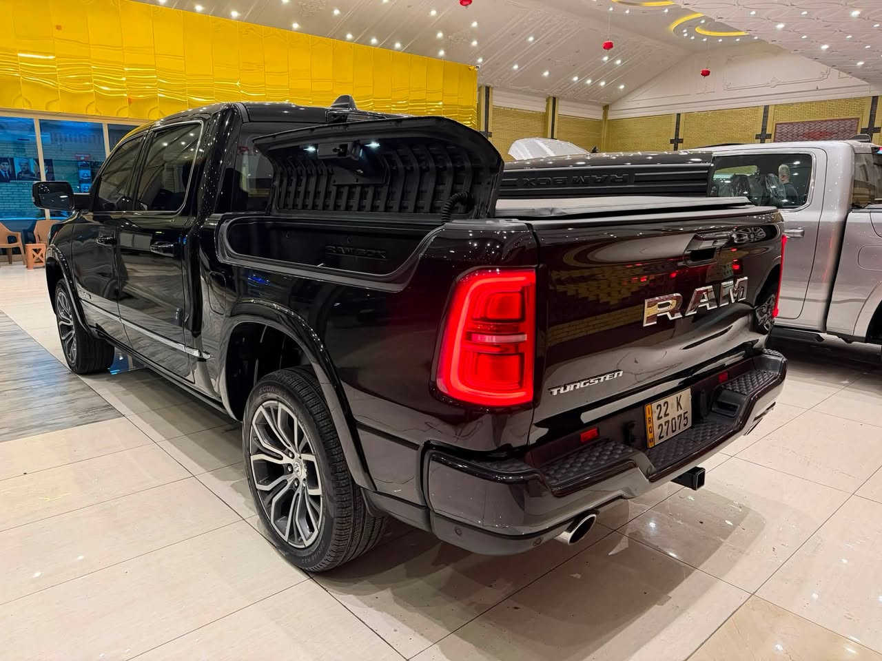 MARHABA CARS ERBIL
——————————
BRAND : RAM 1500 
CLASS : TUNGSTEN 
ENGINE : V6 - 3.0T  - 4x4
STATUE : CLEAN TITLE كلين تايتل
YEAR : 2025
PRICE : $$
COUNTER : 18,000 KM
IMPORTING : وارد خليجي شركة هارلم
ADRESS : Erbil , أربيل شارع ١٠٠م صف دائرة گمرگ
FOR IFORMATION CALL US :
MARHABA CARS 
 📞 : ***********
