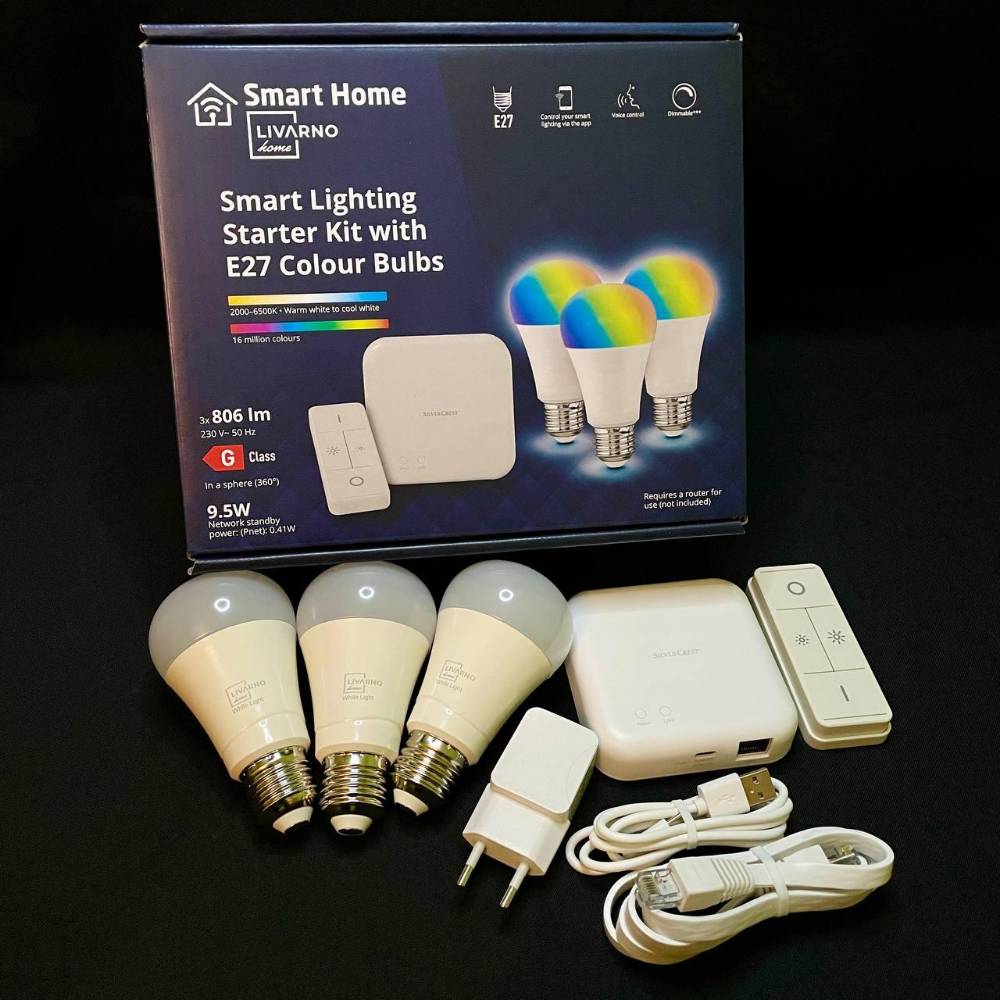 ٣ لمبات ذكية • بوابة Zigbee • ريموت