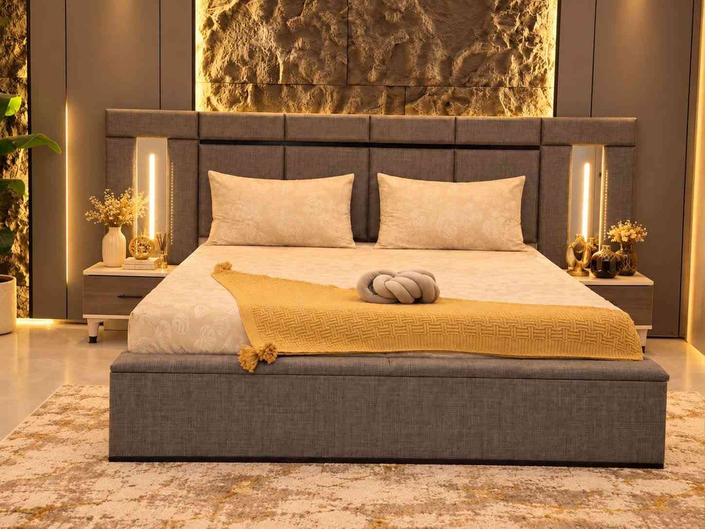 طقم ١٠ قطع • كول بهار مودرن • سرير مخزن