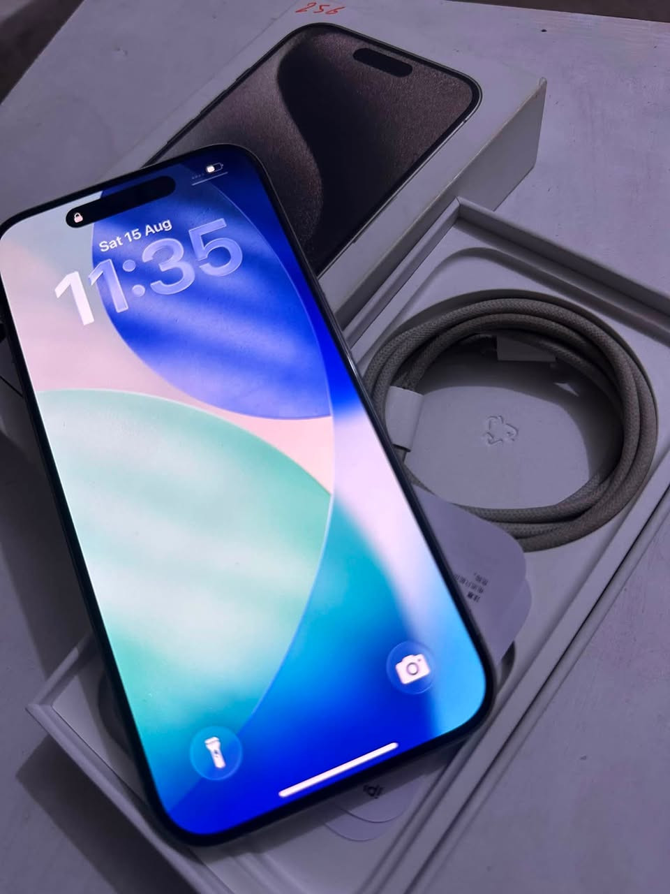 السلام عليكم آيفون 15 pro للبيع
الجهاز كلش نظيف بدون عيب بدون خدش الجهاز كلها عل بلاد بطاريه 87% ويا كل غرضها كارتون ول شاحنه و سعرها 900 الف رقم *********** الجهاز لون مميز تيتانيوم
