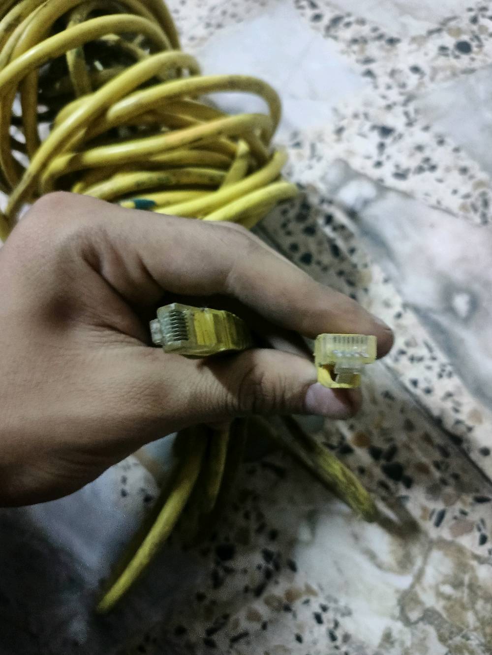 كيبل نت بجودة علية جدن مال pc طولة ٧٠مترة سعرة بس اب٥٠