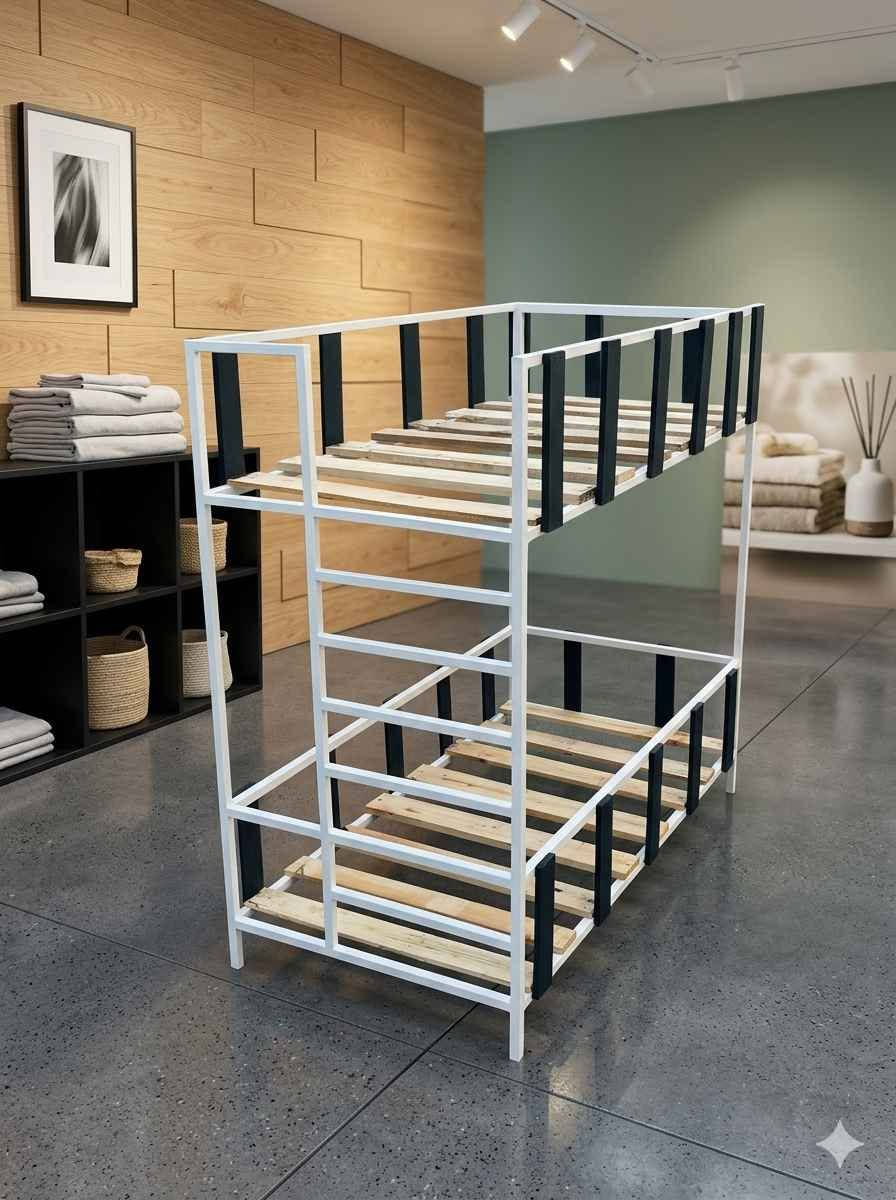سرير اطفال طابقين عمل منزلي قياس 150*60 ارتفاع 180 شغل قوي شرط يتحمل أوزان ولالوان ولقيسات التعجبكم السعر 100 رقم *********** مكاني بغداد بغداد, العراق
