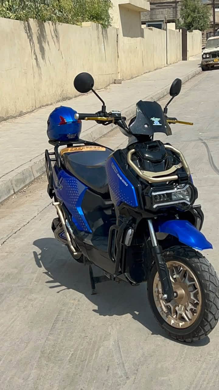 اباتشي جيل 5 ( 2026)
اللون الازرك وذهبي مميز
وبطارية العدد 6 كرافين 38 امبير مسطرة 
بريك رياضي دهن 
درع حماية كامل 
تاير جبلي 120 - 70 - 12 
شاشة ذكيه تقرء العطلات
ملف 3000 واط نحاس اصلي

سرعه حقيقي 88 
دبل اشارة - نظام بك 
تمشيك 80 كيلو 
دبل سويتج وبصمة
ماشي 1450 فقط 
السعر 1300 وبي مجال قليل
الرقم اتصال : ***********
واتساب: ‪+964 774 905 3348‬
