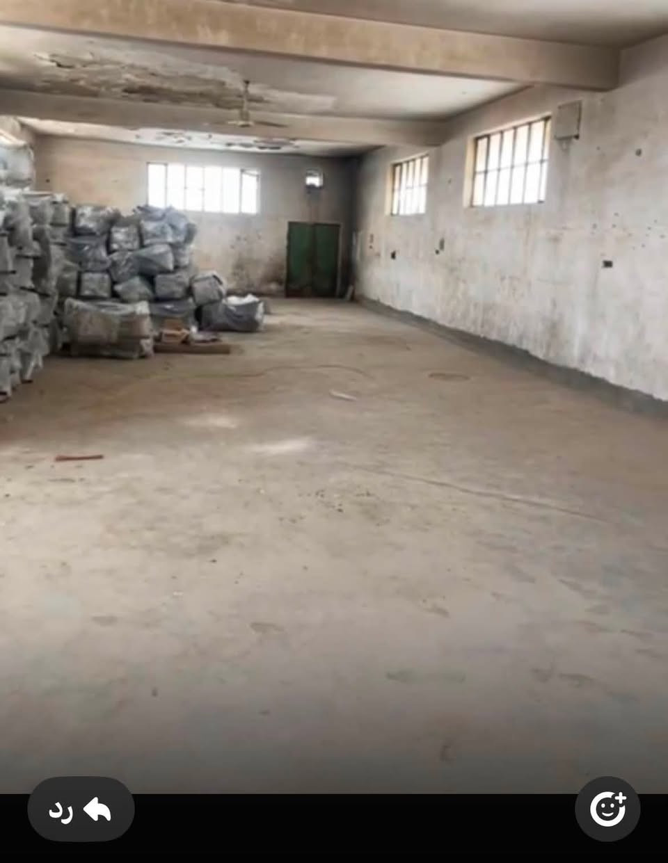 قاعة كبيرة  للإيجار مساحة 320 متر طابق  ثاني سقف مسلح  باب و درج منفصل تصلح ان تكون معمل أو مخزن
في منطقه جكوك الدبخانه
للاستفسار التواصل على الرقم ***********
