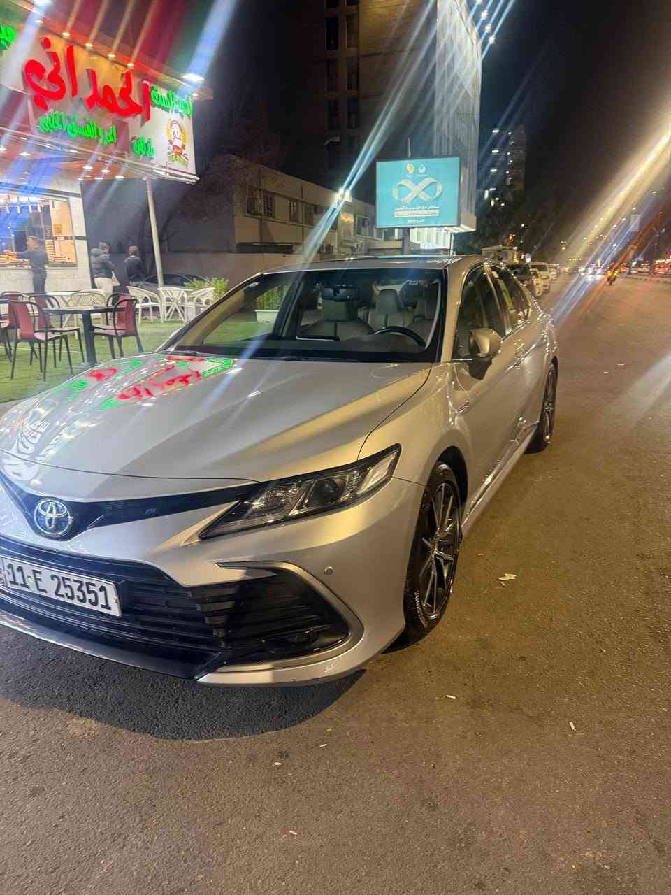 تحيه طيبه السلام عليكم 
كامري 2024 هايبرد  وكاله عبد اللطيف جميل
خليجي مكفوله
عداد المسافه 33 الف 
سعة المحرك 2.5L
بقوة 215 حصان 
فتحه 
برده 
حساسات أمامية 
حساسات خلفية
لايت زينون 
 كشافات 
سلايد رووف 
ويل كب 18
اريل نفكيتر 
 بصمة 
شاشة
كاميرا دوارة
الانارة الداخلية LED
كسن  السائق كهرباء 
مثبت السرعة Cruise
المودات والأوامر الصوتية
أوضاع القيادة  Drive Mod
حساسات ضغط اطارات 
تبريد شاشة
قطعتين تبريد
هاند بريك بصمة 
ا ABS    
أوتو هولد
رقم بغداد دولي باسمي تحويل مباشرة 
السعر 235 ورقه 
اي استفسار 
***********
مكان بغداد كاظميه
