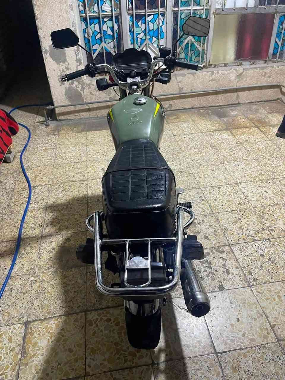 السلام عليكم للبيع دراجه سولنك25 اخت الزيرو ممشه قليل ممشتغل بيه دلفري اوراق كامله السعر 750 وبيه مجال للشراي الماكن بغداد حي اور   رقمي ***********واتساب
