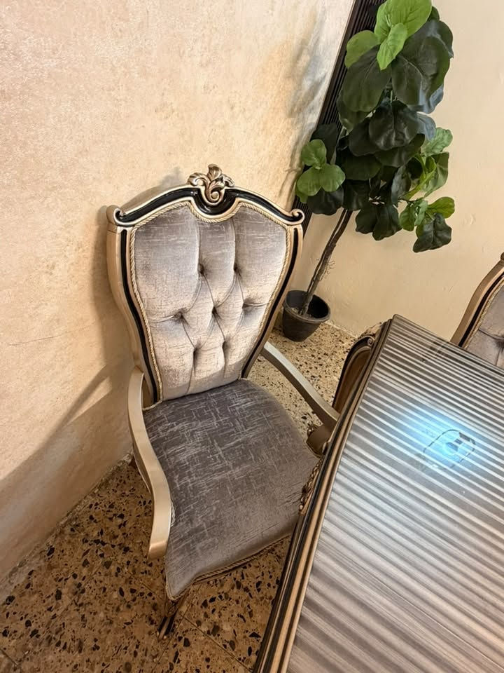 ميز طعام ملكي تركي ٨ كراسي نظيف جدا الطول ٢٢٣. العرض ١٢٠
***********
