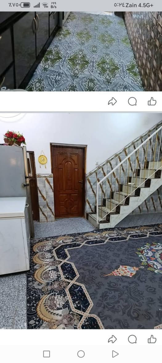 السلام عليكم بيت زراعي سند ٢٥ قرار محكمة حي الشهداء الأول طابقين ١٠٠ متر مسلح واقع حال ١٢٥ السعر 62 وبي مجال للشراي للاستفسار اكثر الاتصال بالرقم ***********
