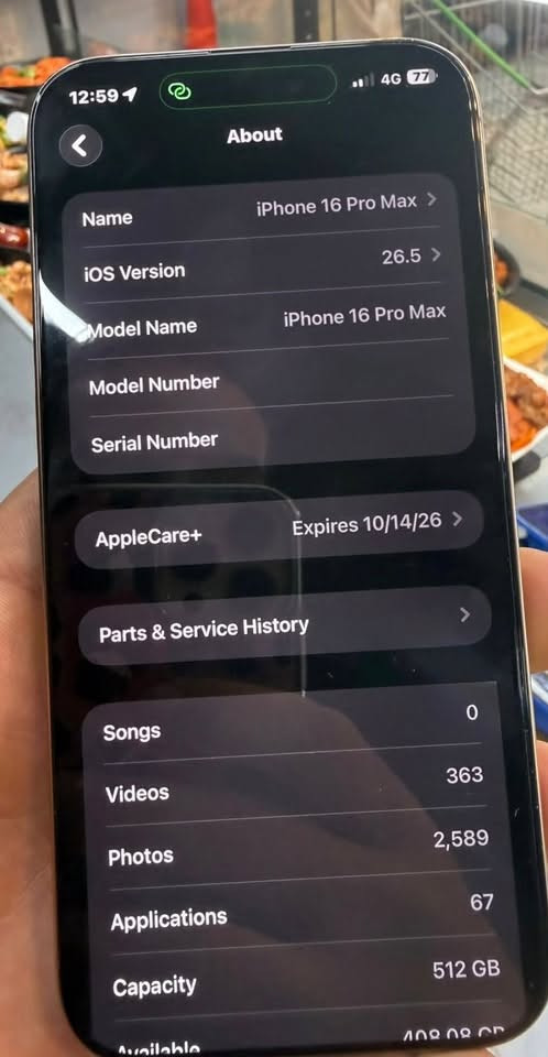 آيفون ١٦ برو ماكس • ٥١٢ • بطارية ٩٢٪