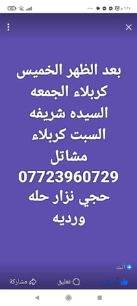 كربلاء مشاتل • السيده شريفه • حجي نزار