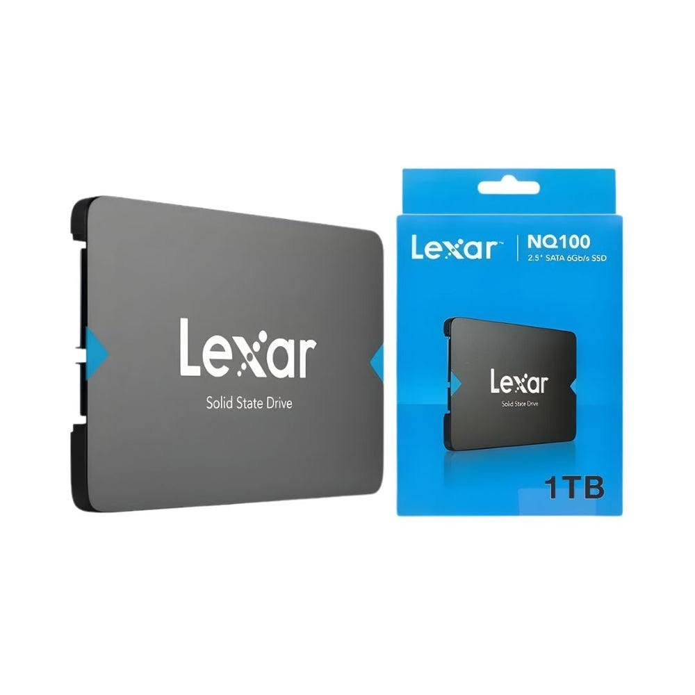 سعر 150الف مستعمل مدة 5 ايام بس واذا أنته بالكاظميه توصيلك مجاني Model: Lexar NQ100 1TB (LNQ100X001T)
• Performance Read: Up to 550 MB/s

• Capacity: 1TB

• Interface: SATA III 6 Gb/s

• Form Factor: 2.5-inch

• NAND Type: 3D TLC

 (LNQ100X001T) تواصل واتساب ***********
