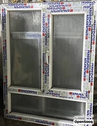 شبابيك PVC • ٤ قطع • ما مستخدم