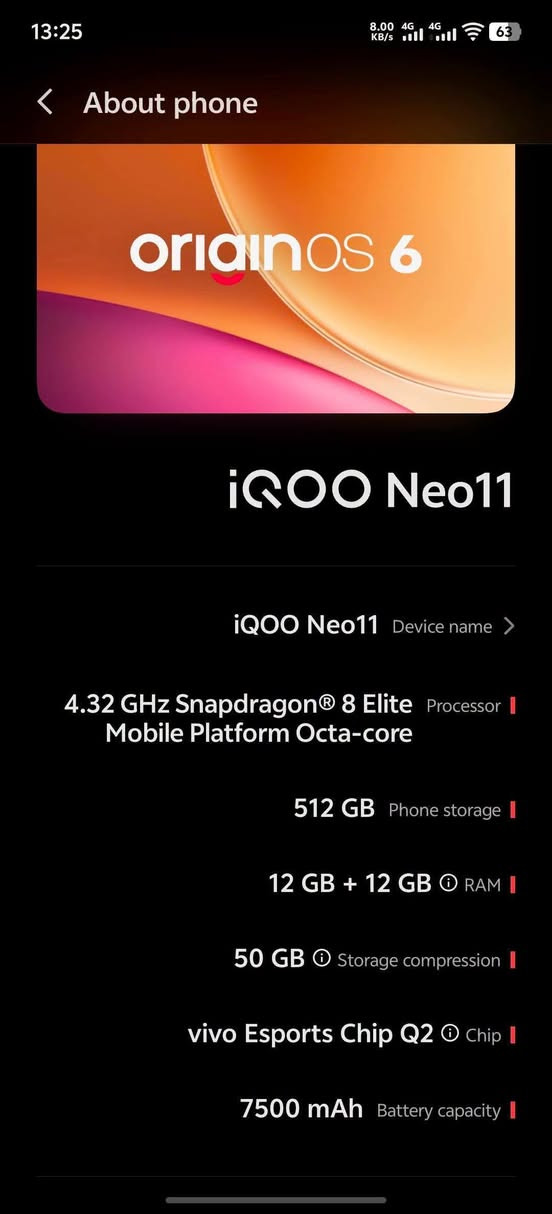 Vivo iqoo neo 11🐲 512gb

فرۆشتن و گۆرینەوە
چەند ڕۆژێ ئیشی کردوە وەکو لۆکە
بێ ئەشیا درعو کەڤەری خۆی لەگەلە
خۆی شەریکە ڕیکۆردی تەلەفونی تیایە

0️⃣شاشەیەکی تابلێی ڕاقیltpo amolid 144hz 2k 

1️⃣نرخ: ٥٩٩ هەزار قفڵ

2️⃣ڕام  12+12  و  512 گێگا

3️⃣خاوێنی %100

4️⃣پاتــری 100

5️⃣snapdragon 8Elite 5g 

7️⃣پاتری 7500.  100وات فاستچارج 

8️⃣کامێرا و پۆترەیتی نایاب 

9️⃣pubg 120 fps. بۆ هەمو 
یاریەک ١٢٠  ئێفپیئێس
Gameturbo   144fps

بەزەمانی نۆتفیکەشن و ئەپدەیت  داروبەرد 
***********  📞  وەتسئەپ دخان, السليمانية

