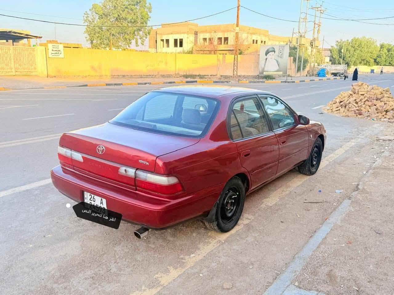 🚘 كورولا موديل 1997
📍 رقم صلاح الدين – باسمي
⛽ بنزين | مكينة كير حدادية
🔑 سنترلوك + ريموت
🎨 مصبوغة عام بدون معجون
📄 جاهزة للنقل

💰 السعر هنا 👇
https://t.me/ggh55555555/392?single

📍 المكان: واسط – الكوت
📞 ***********
