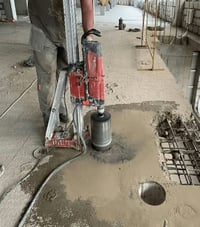 كور تثقيب • بدون اهتزاز • مجاري معلقة