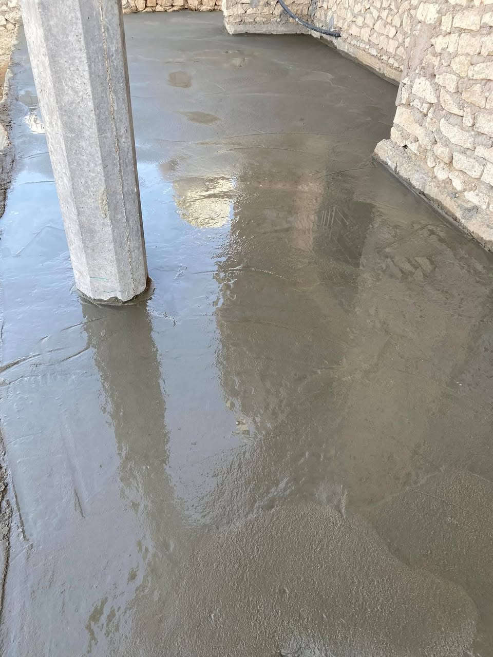 حفر • رصف • صب خرسانة