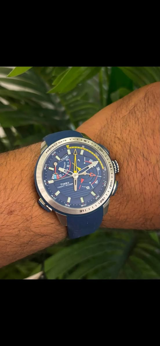 Timex Intelligent Quartz Yacht Race
تايمكس اصلي متسابق اليخوت موديل مميز تصميم الماني
حجم كبير جديدة لوك مع العلبة الاصلية
------------------------------------
_گرونوگراف (ستوب ووج)ثنائي الاتجاه
_عداد تنازلي مع تحديد الوقت المطلوب 
     للوقت فيعطي منبه عند انتهاء الوقت المحدد
_الكيس ستانلس ستيل
_عرض للتأريخ بطريقة مميزة
_القطر 46مم
-مقاومة للماء💧
_عقارب وارقام فسفورية مصيئة في الظلام 

سعر الساعه ١60 دولار 

للاستفسار خاص او الاتصال 
***********
