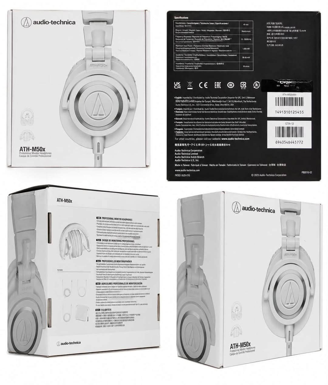 Audio-Technica • ATH-M50x • جديد كارتون','سماعات استوديو','احترافية','...