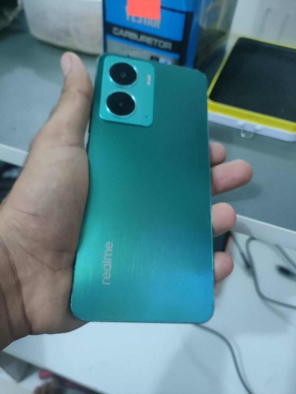 ريلمي p3 5g ذكراته 256 عشوائية 8 بطاريه 5200 مبدل شاشه فقط 90 فريم ببجي الجهاز كله نضيف شغال كامل بدون اي خلل سعره 100 بي مجال بسيط ***********
