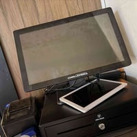نظام كاشير سايبر اكس يشتغل مطاعم وكوفيات كيمنك سنتر شاشة i5 مع اربع طا...
