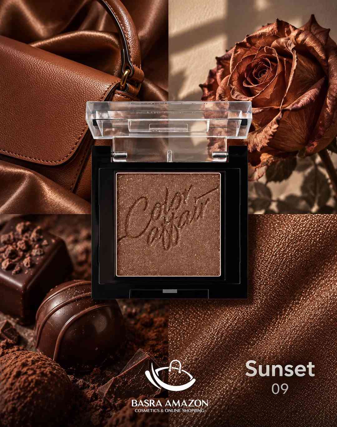 ✨ ظل عيون واحد… يفتح لج عالم كامل من الإطلالات ✨

ظلال العيون Color Affair من Bellaoggi 💎
تركيبة مضغوطة بصبغة عالية ولمعة جذابة، تدوم لساعات بدون ما تبهت أو تتكتل.

🌟 دمج سلس وسهل
🌟 تصميم أنيق ومناسب للحقيبة
🌟 يُستخدم جاف أو مبلل للحصول على لون وتأثير أقوى

🎨 متوفر بتشكيلة ألوان تناسب إطلالاتج اليومية والحفلات:
Cream Milk | Marshmallow | Dragonfly | Queen Grey | Wild Forest | My Dear | Sunset | Sunshine | Shotguns | Black Lace

💰 السعر: 7,000 د.ع فقط
✅ متوفر الآن — الكمية محدودة

🚚 توصيل سريع لكل محافظات العراق
• داخل البصرة: 3,000 د.ع
• باقي المحافظات: 5,000 د.ع

📞 للحجز والطلب:
***********
***********

📲 أو حمّلي تطبيق Basra Amazon واطلبي مباشرة من التطبيق.

نص مكتوب في الصور:
- Marshmallow 02 BASRA AMAZON COSMETICS & ONLINE SHOPPING
- Color affair My Dear 08 BASRA AMAZON COSMETICS & ONLINE SHOPPING
- Cream Milk 01 BASRA AMAZON COSMETICS & ONLINE SHOPPING
- Dragonfly 03 BASRA AMAZON COSMETICS & ONLINE SHOPPING
- Color Affair Sunset 09 BASRA AMAZON COSMETICS & ONLINE SHOPPING
- BASRA AMAZON COSMETICS & ONLINE SHOPPING Sunshine 010
- BASRA AMAZON COSMETICS & ONLINE SHOPPING Wild Forest 06
- Queen Grey 04 BASRA AMAZON COSMETICS & ONLINE SHOPPING
- BASRA AMAZON COSMETICS & ONLINE SHOPPING Shotguns 011
- BASRA AMAZON COSMETICS & ONLINE SHOPPING Black Lace 012