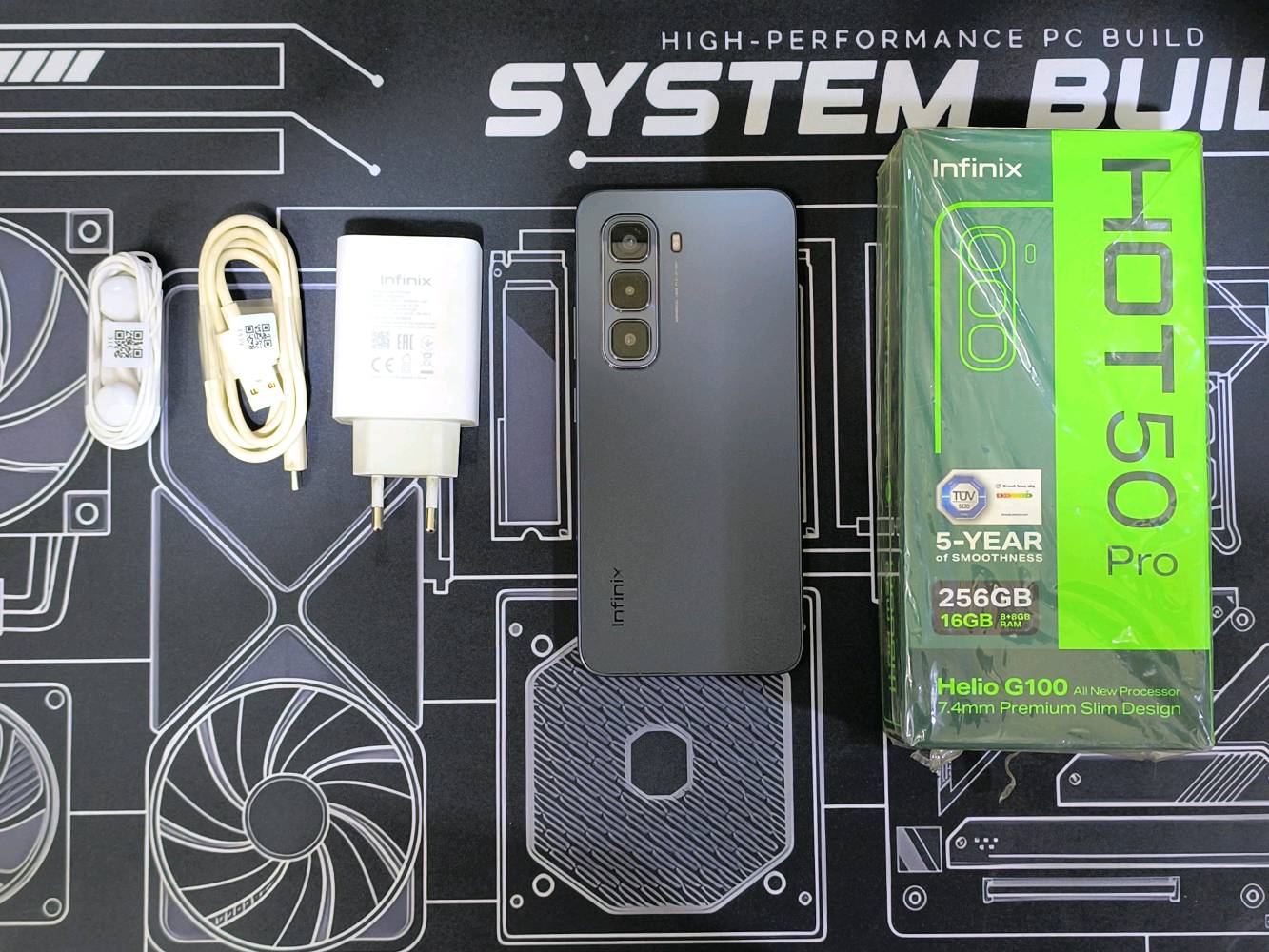 للبيع Infinix Hot 50 Pro 4G بحالة ممتازة ونظيف جداً، استخدام شخصي ومحافظ عليه.

🔹 RAM: 8GB 
🔹 Storage: 256GB
🔹 شاشة AMOLED 120Hz
🔹 بطارية 5000mAh
🔹 شحن سريع 33W
🔹 كاميرا رئيسية 50MP
🔹 بصمة داخل الشاشة
🔹 الجهاز شغال بالكامل وبدون أي مشاكل

📦 ويا الجهاز:

العلبة الأصلية
الشاحن الأصلي
الكيبل
السماعة
عدة كفرات مثل ما مبين بالصور

📱 الجهاز نظيف جداً وما بيه كسر أو ضرر واضح، والشاشة واللمس والكاميرات والشحن كلهن شغالات بصورة طبيعية.

💰 السعر: 180 الف
📍 المكان: بغداد - حي الخضراء 
📞 رقمي: *********** بغداد, العراق
