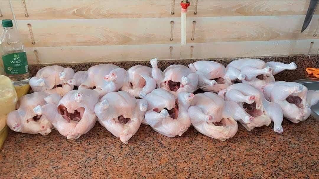 يالله// يتوفر دجاج حي سعر كيلو 2650 كامل هوه تنضيف ***********
