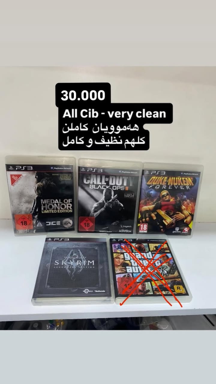 کلهم موجود 

رابط صحفتیhttps://www.instagram.com/brandgamestore?stkn=aG5qMDB3MG9mMjls&utm_source=qr

نص مكتوب في الصور:
- 774 756 676 517 505 443 502 499 450
- 491 754 554 475 100 83 504 85 537 500 66***********8 534 318 554 547 586 497 42***********4 72 558 605 606 630 597 601 571 48 622
- 30.000
- All Cib - very clean
- هەموویان کاملن
- کڵهم نظیف و کامل
- ١١ ی لوكه ، ئه وانی تر وه كو لوك وان
- ١١ منهم سيلد جديد باقي مثل جديد