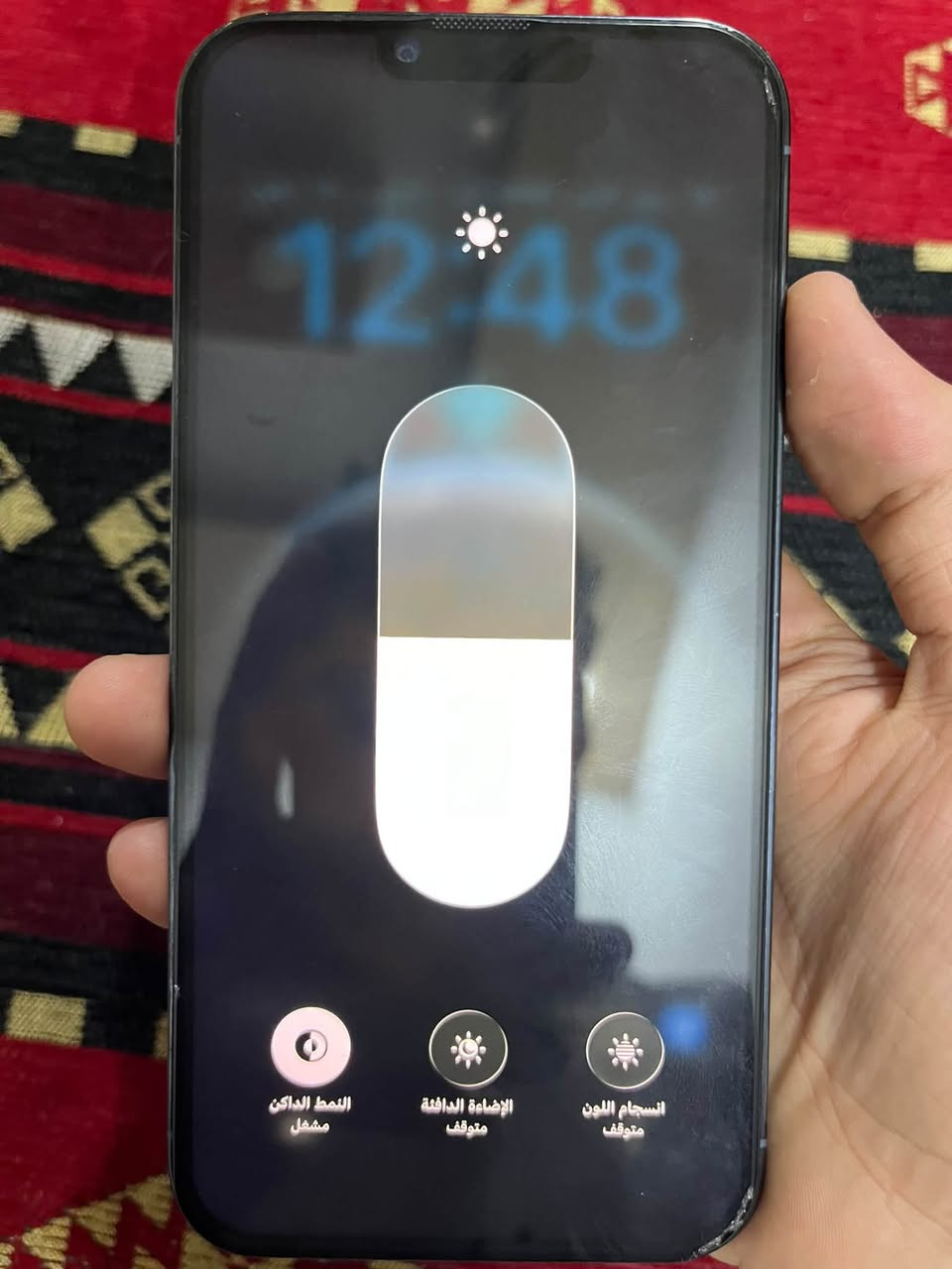 ايفون 13 برو ماكس 

ذاكرة 128

شاشه مبدله اصليه gx

فقط شاشه مبدله و زر الي تنصي الصوت متوقفه

نظافة فول جلخ مابي

السعر 450 وبي مجال 

***********
