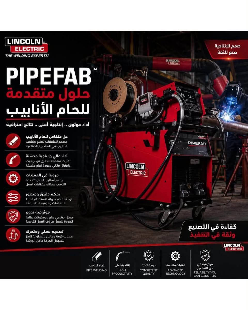 ⁨ شركة حلول اللحام المتقدمة للتجارة العامة والخدمات الصناعية واللحام المحدودة الموزع المعتمد
لشركة
LINCOLN ELECTRIC الامريكية في العراق.

مكائن لحام واسلاك لحام مختلفة الانواع 
 
للتواصل والاستفسار يرجى مراسلة الصفحة او الاتصال على الارقام ادناه
‏
 
‏Baghdad: ***********
 
‏Mosul: ***********
 
‏Basra: ***********
 
‏Erbil: ***********
 
‏Sulaymaniyah: ***********
 
‏Biji: ***********⁩
