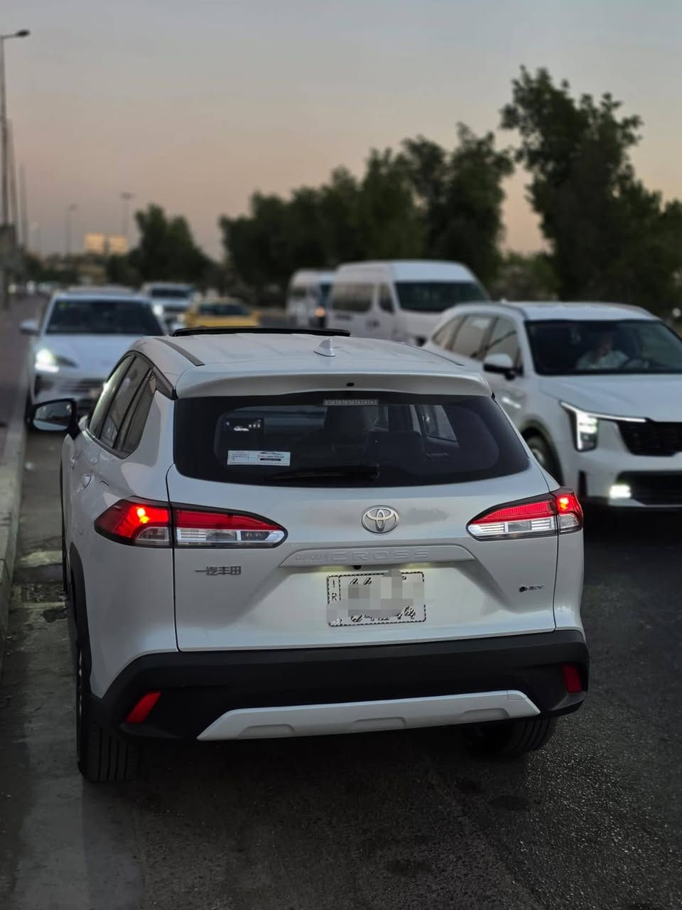 كورلا كروس  COROLLA CROSS
2026 
رقم بغداد
المسافة الكلية المقطوعة : 6.500KM
فول فول مواصفات
كرسي كهرباء
شاشة جبيرة
حساسات
فتحة 
كامرة
تبريد قطعتين بلادي
داخل جلد 
رادار، قيادة ذاتية،كروس كونترول ، مود درايف 
وباقي المواصفات المعروفة
السعر  31.800 وبيه مجال شي بسيط
جماعة ال30 وال 31 لحد يتصل
الزيرو الفول  بالمعارض ب  33 بدون ارقام 
العنوان بغداد الكرخ 
رقم الهاتف   ***********
