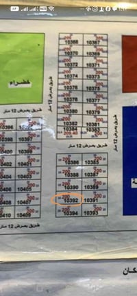 قطعه بل محافظة  فوك منطقة الجرحه  السعر ٦١ بصف شارع ٢٠  مي وكهرباء (٠٧...