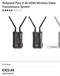 Hollyland pyro h 4k Hdmi transmit and receive 4k متوفر النظافة بل صورة...