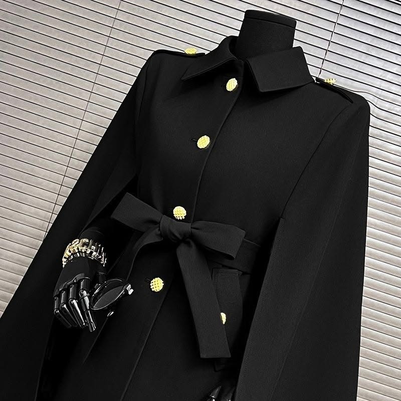 A stylish new loose-fitting sleeveless coat suitable for spring and autumn, and a black mid-length shawl in a British style with a single row of buttons for women, 2026 Available sizes for weights 40-75 kg. Pre-order available. Delivery time is 2-3 weeks from the booking date. For more details, please contact us on our Telegram channel. For immediate inquiries and questions, please contact us via WhatsApp. #via

