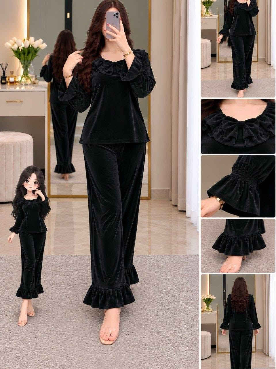 تراك نسائي • جلد الارنب • مقاسات L-2XL