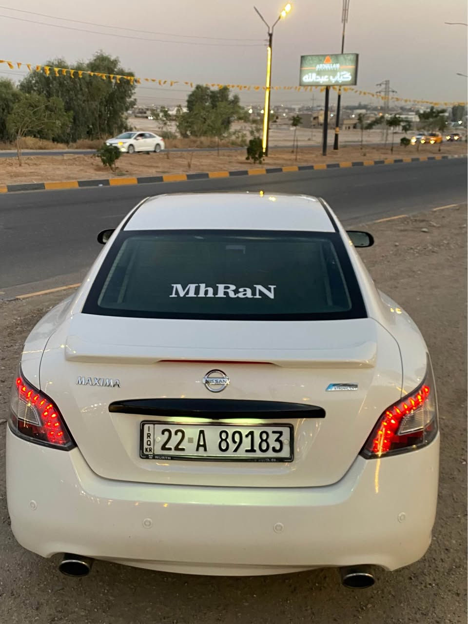 نیسان ماکزیما ٢٠١٢ تەبرید ساردو گەرم بە شەرت تەبرید مەرکەزی کوشن جلد کوشن ساردو گەرم 
پەردەی بیلاد سەقف سلایت ماڵ دۆستە دوو پارچەی گۆڕاوە بە بیلاد تەحویل بەشەرت ٣٠٠ هەزار خرامەی لەسەرە دوای مەعمەلە ئەیگەڕێنمەوە شوێنم کەرکوکە ڕەقەم (***********) كركوك, العراق

